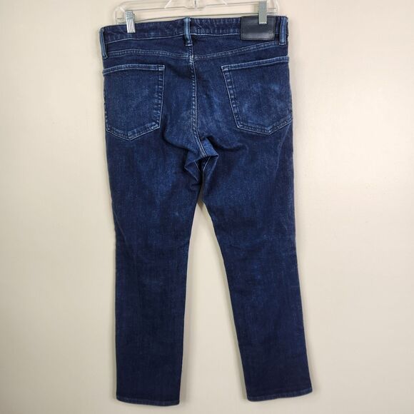 Bonobos Mens Tailored Fit 5 Pocket Dark Wash Blue Jeans 32/30 - Picture 3 of 9